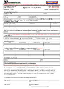 LSI lease application form